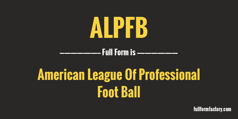 alpfb-full-form