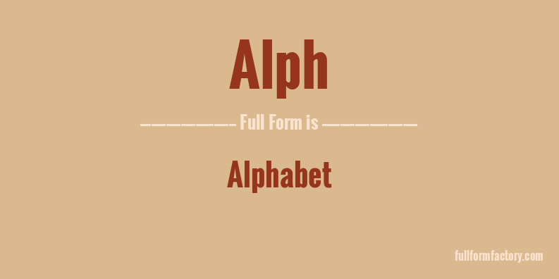 alph-full-form