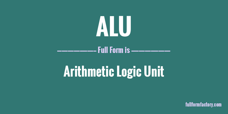alu-full-form