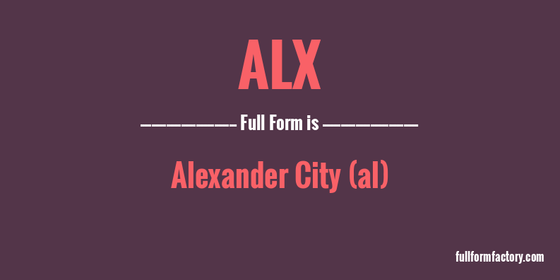 alx-full-form