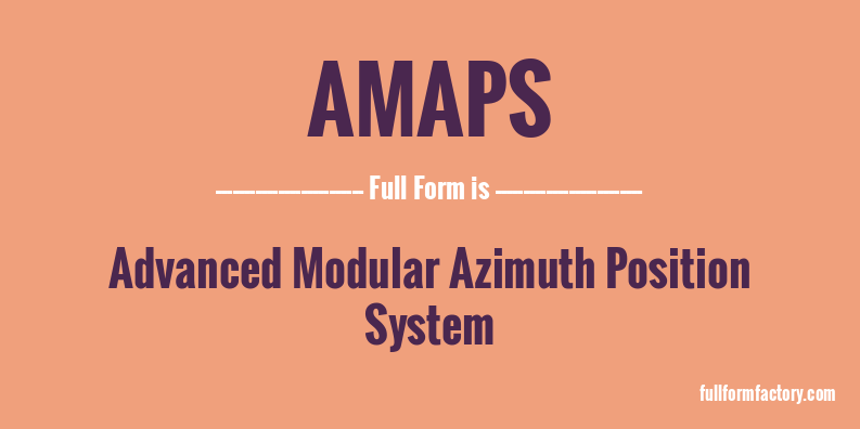 amaps-full-form