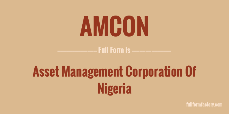 amcon-full-form