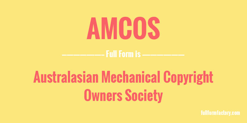 amcos-full-form