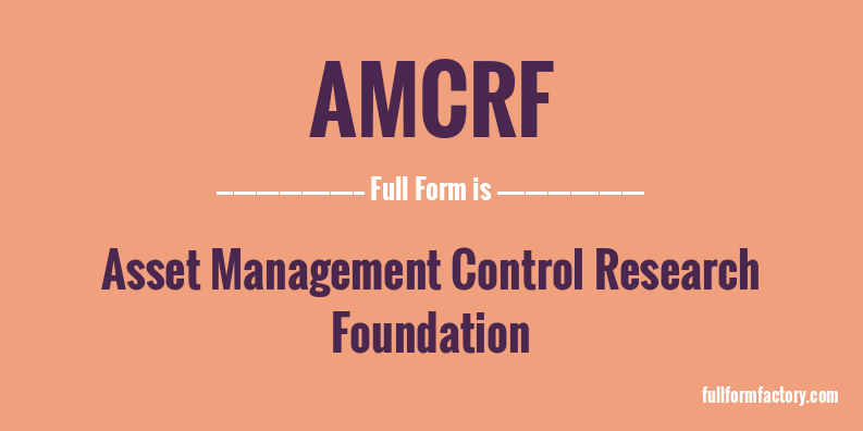 amcrf-full-form