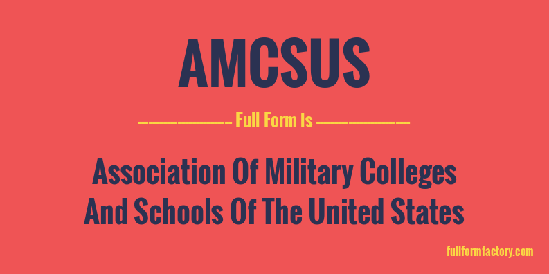 amcsus-full-form