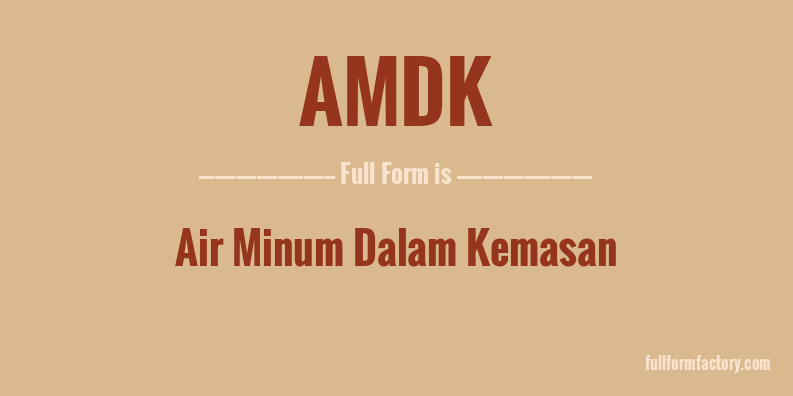 amdk-full-form