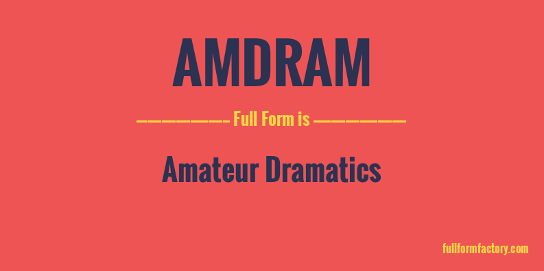 amdram-full-form