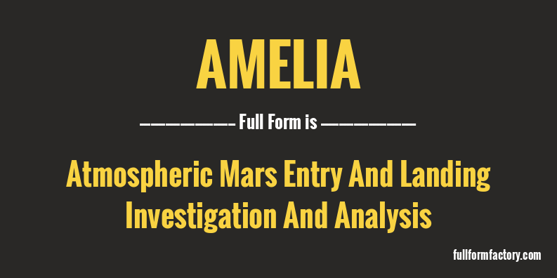 amelia-full-form