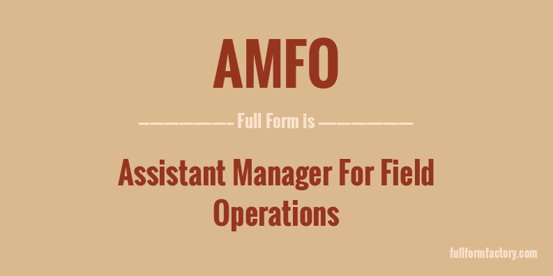 amfo-full-form