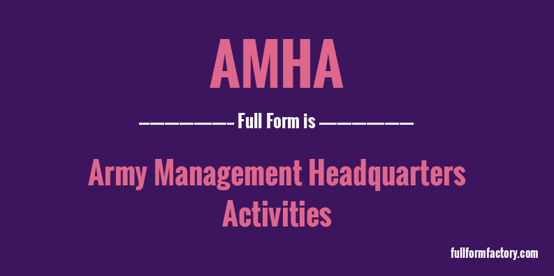 amha-full-form