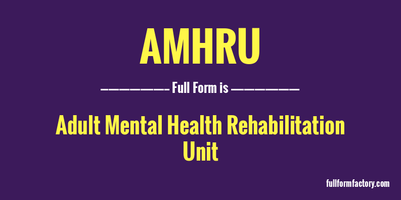 amhru-full-form