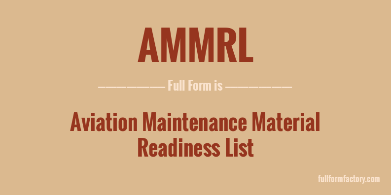 ammrl-full-form