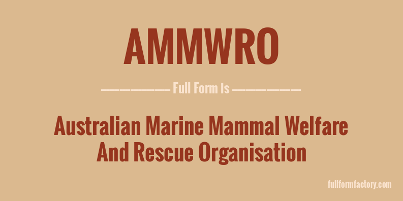ammwro-full-form