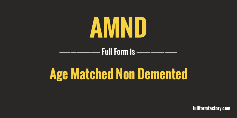 amnd-full-form