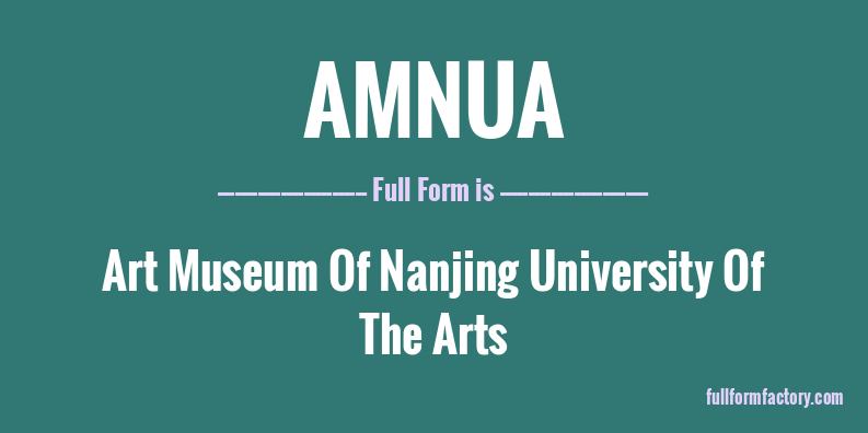 amnua-full-form