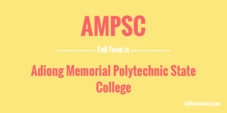 ampsc-full-form