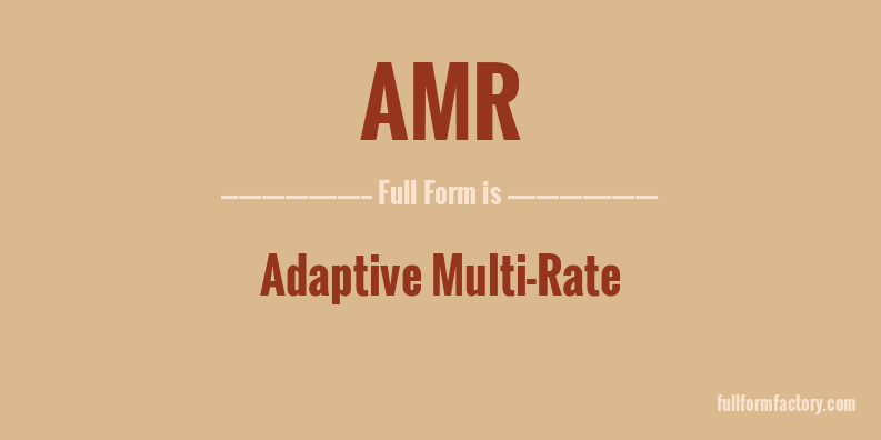 amr-full-form