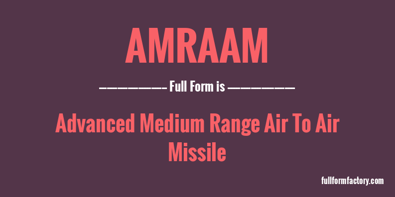 amraam-full-form
