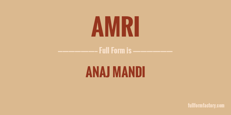 amri-full-form