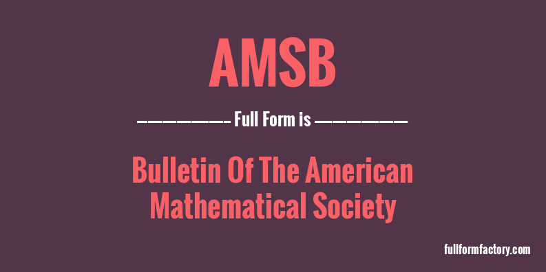 amsb-full-form