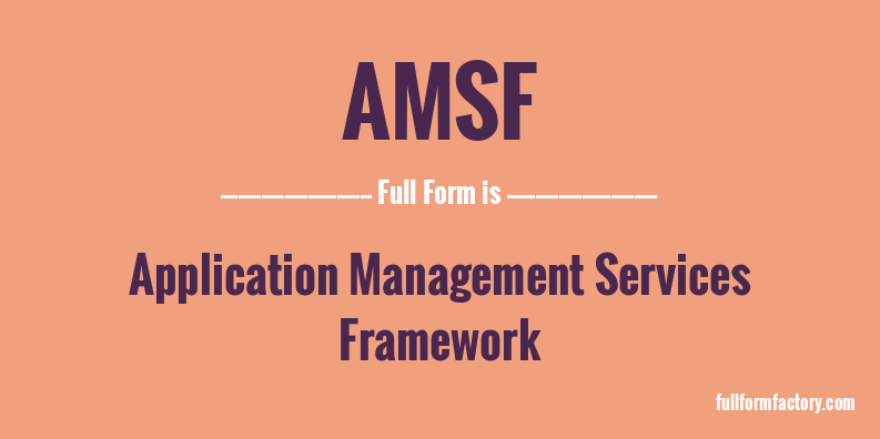 amsf-full-form
