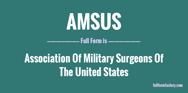 amsus-full-form