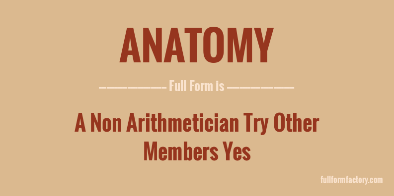 anatomy-full-form