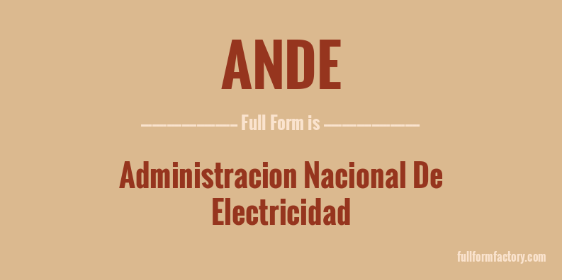 ande-full-form