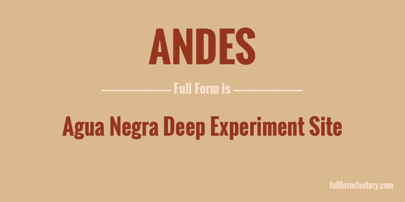 andes-full-form