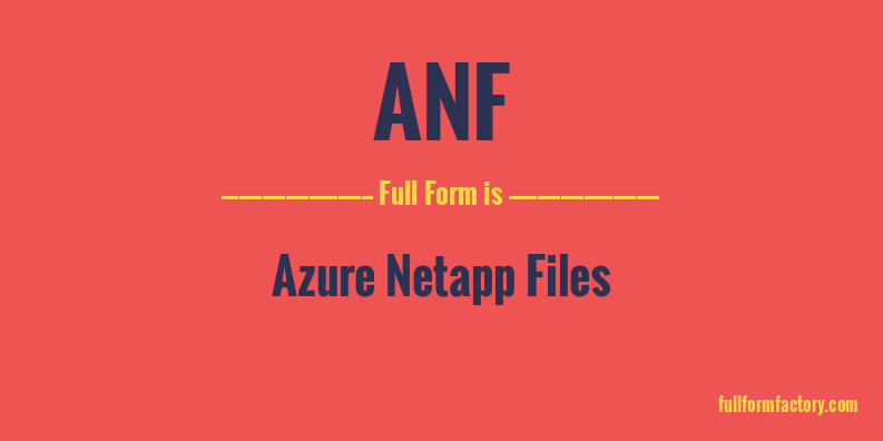 anf-full-form