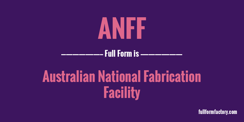 anff-full-form