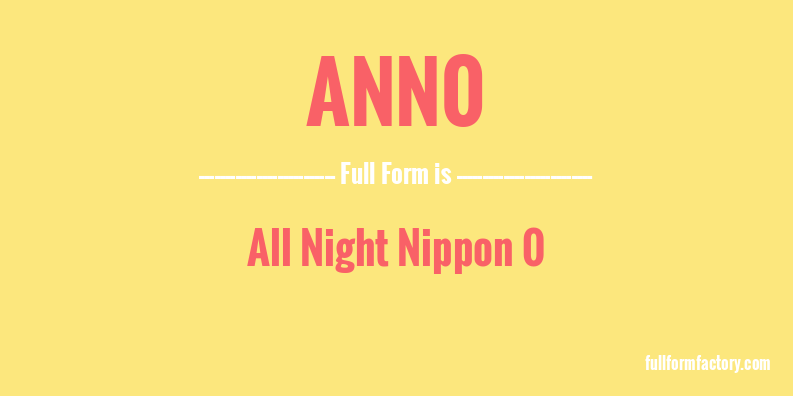 ann0-full-form