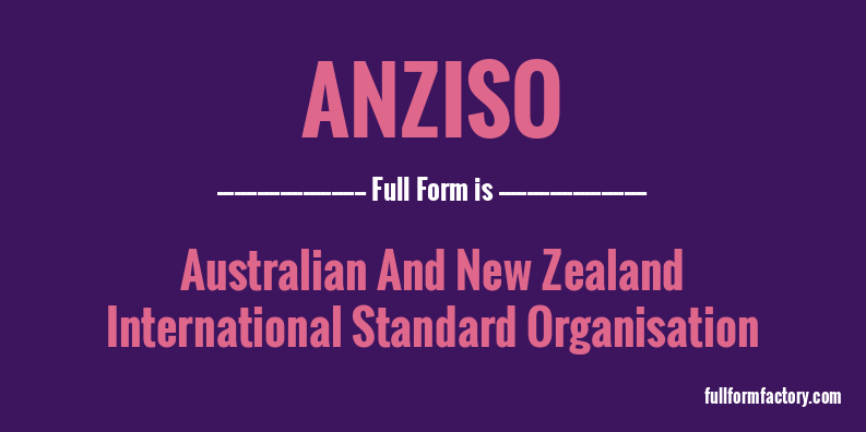 anziso-full-form