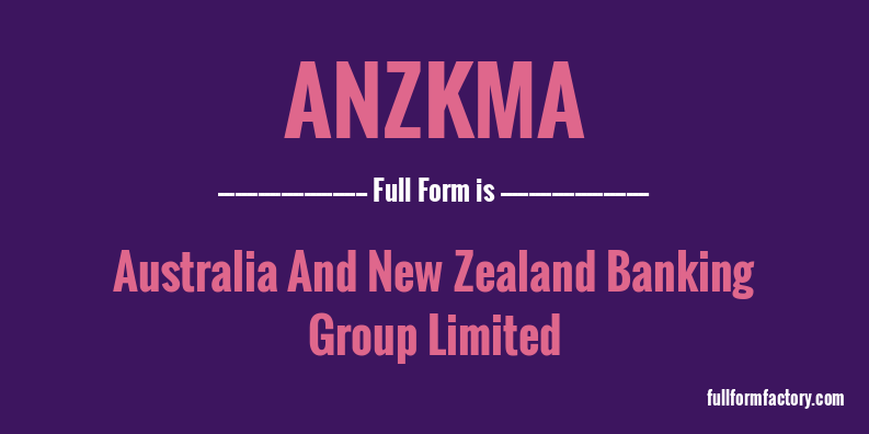 anzkma-full-form