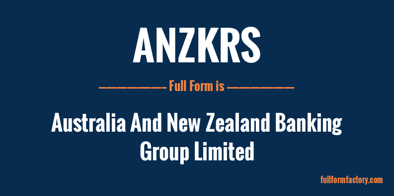 anzkrs-full-form