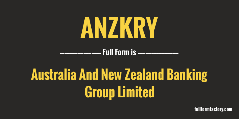 anzkry-full-form