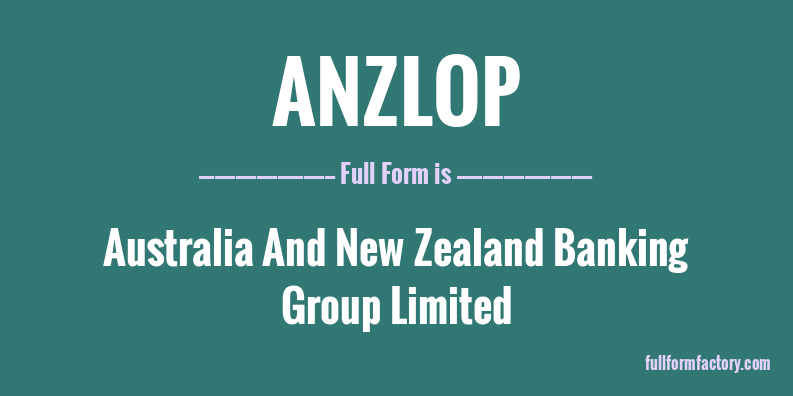 anzlop-full-form