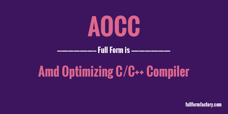 aocc-full-form