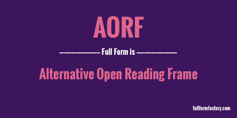 aorf-full-form