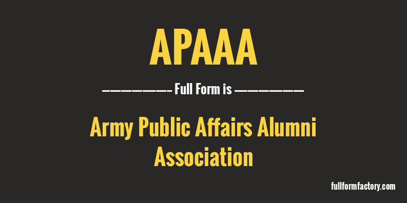 apaaa-full-form