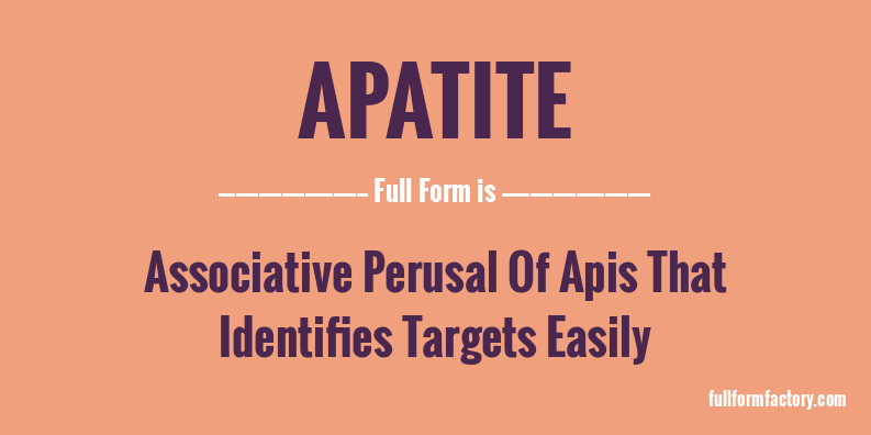 apatite-full-form