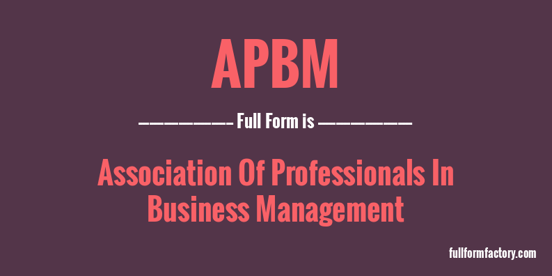apbm-full-form