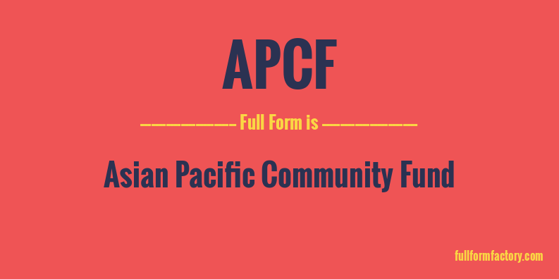 apcf-full-form