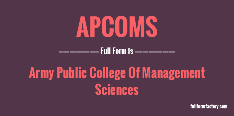 apcoms-full-form
