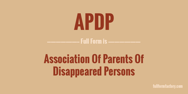 apdp-full-form