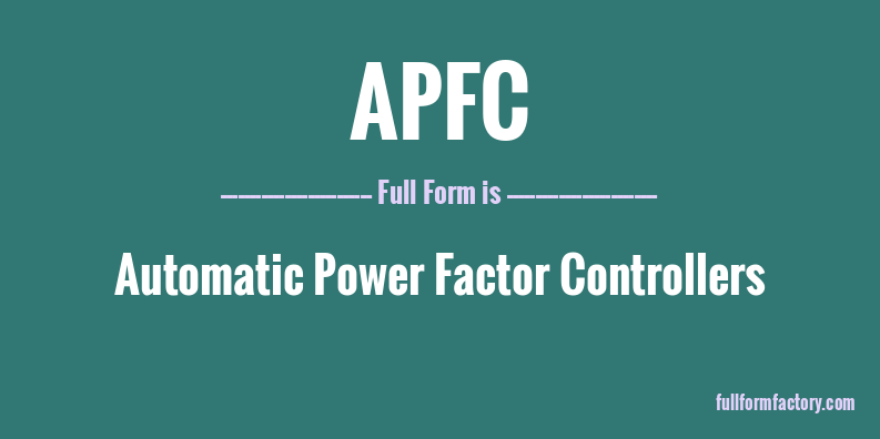 apfc-full-form
