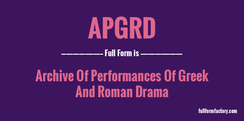 apgrd-full-form