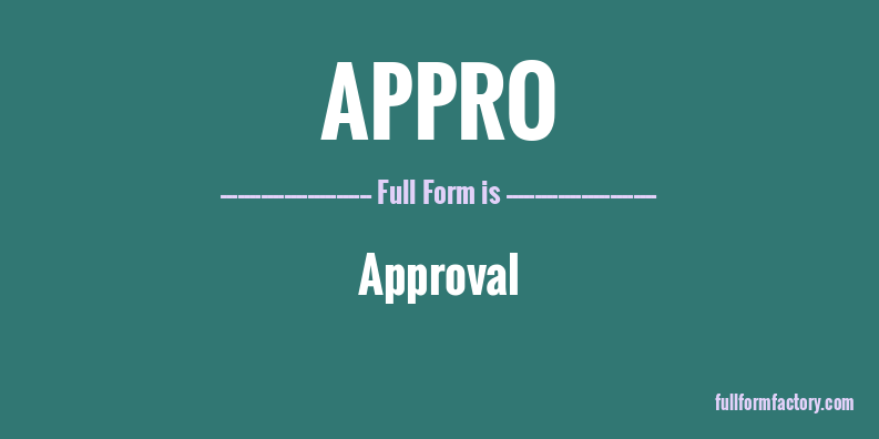 appro-full-form