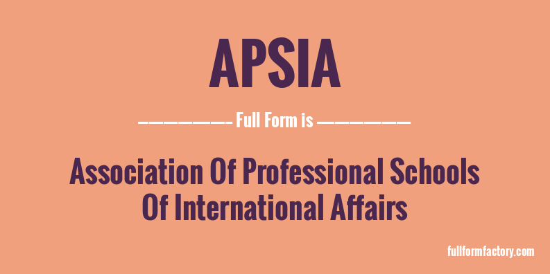apsia-full-form