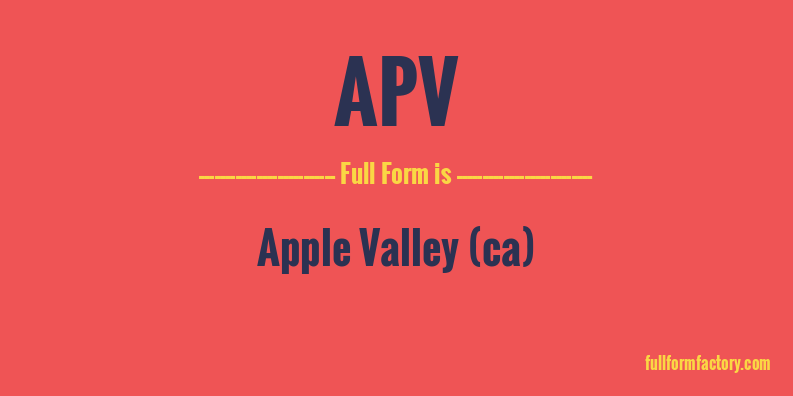 apv-full-form